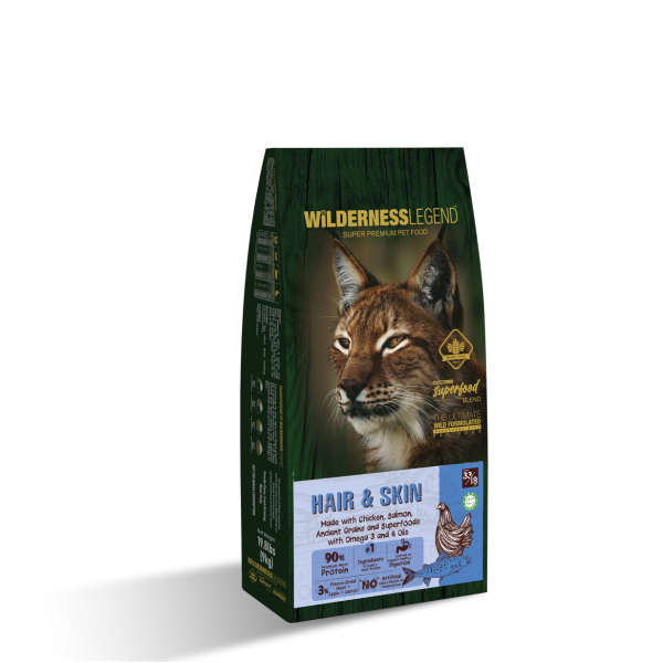 Wilderness Legend Super Premium Cat Food -Hair & Skin 33/18