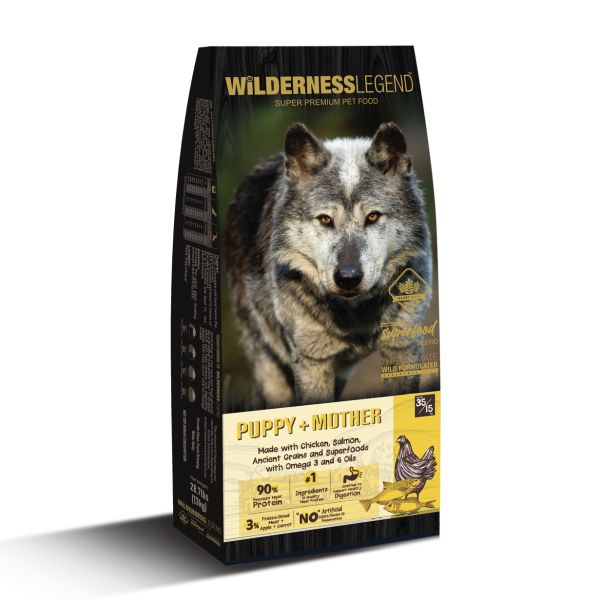 Wilderness Legend Super Premium DogFoods - Puppy & Mother 35/15 Chicken & Salmon