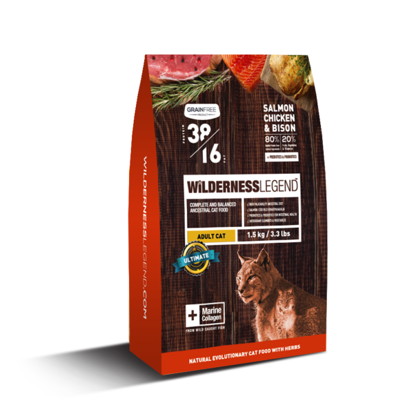 Grain Free Wilderness Legend Adult CatFood - Salmon, Chicken & Bison